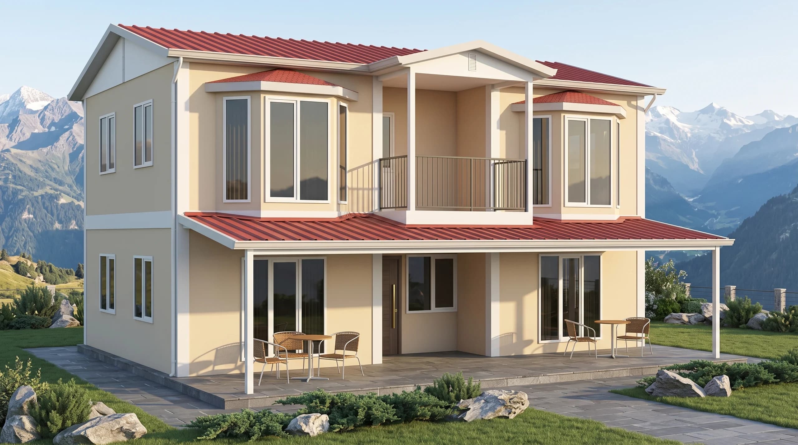 Çift Katlı Prefabrik 169m2 - Görsel 1