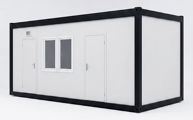 7.00 x 3.00 m 2 Bağımsız Odalı, WC & Mutfak Donanımlı Konteyner