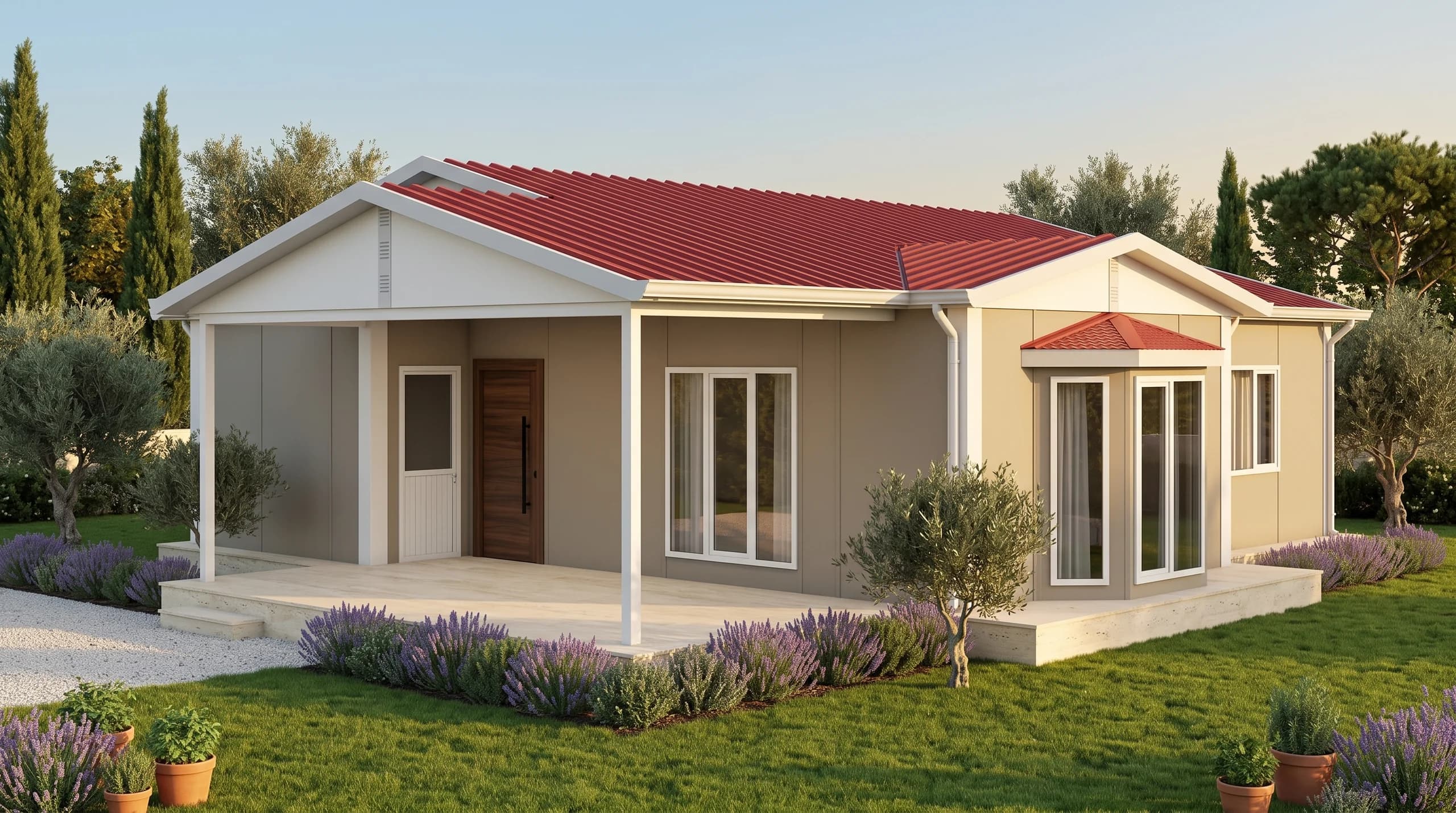 Tek Katlı Prefabrik 100m2