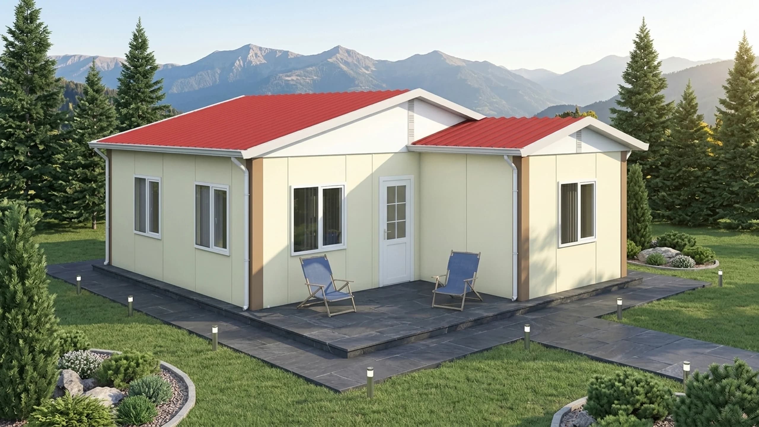 Tek Katlı Prefabrik 49m2 - Model 1