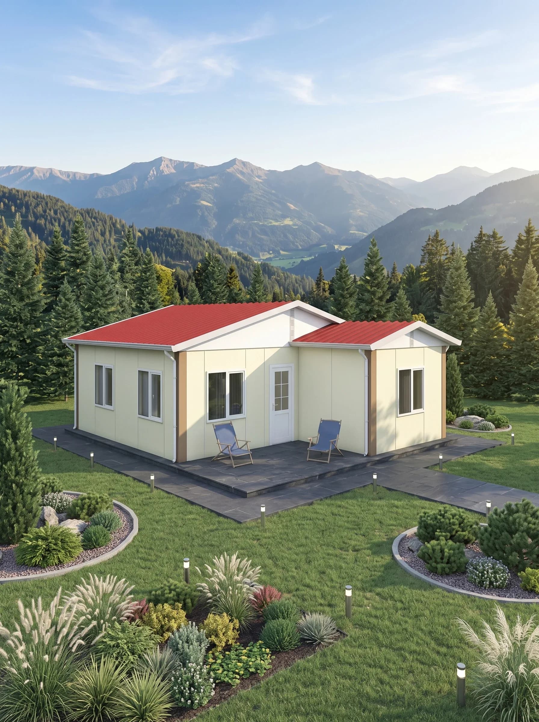 Tek Katlı Prefabrik 49m2 - Model 1