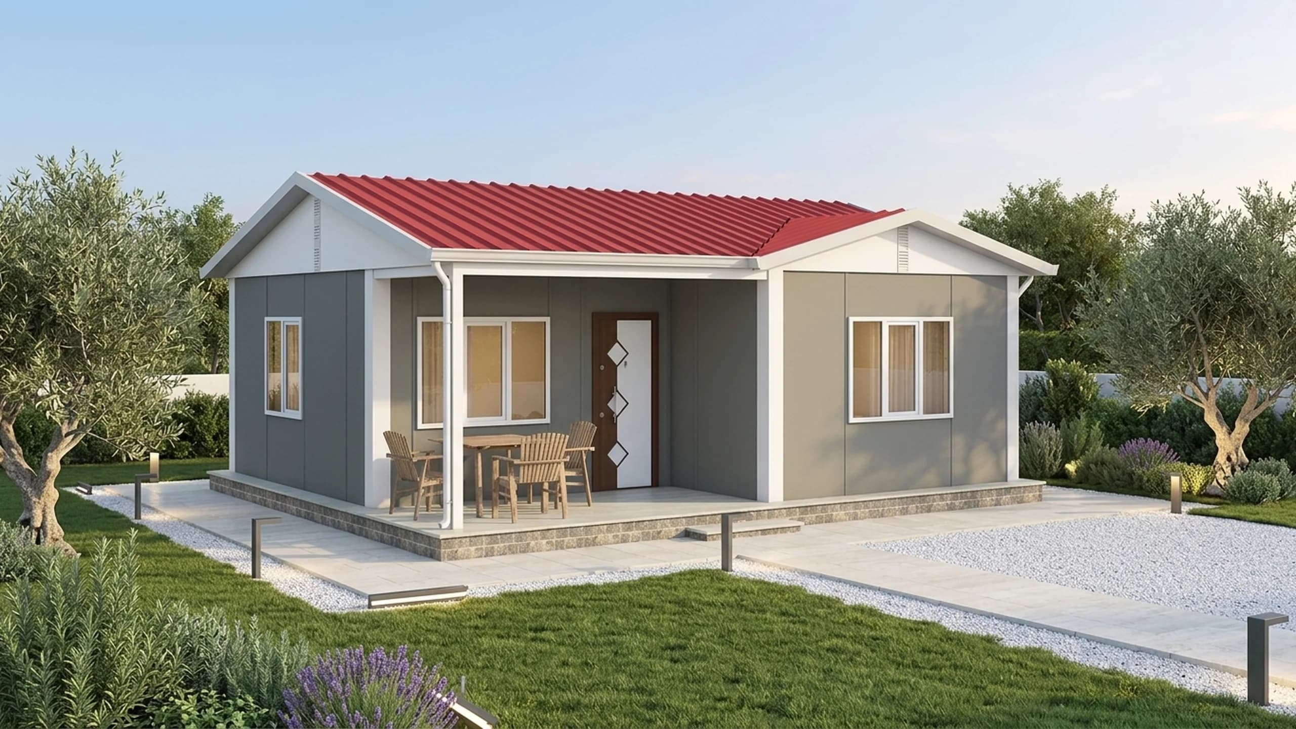 Tek Katlı Prefabrik 49m2 - Model 2