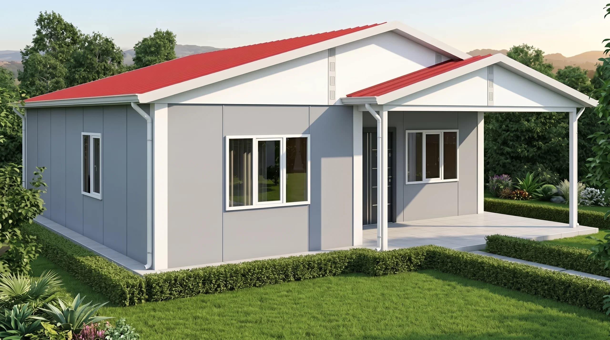 Tek Katlı Prefabrik 84m2 - Model 1