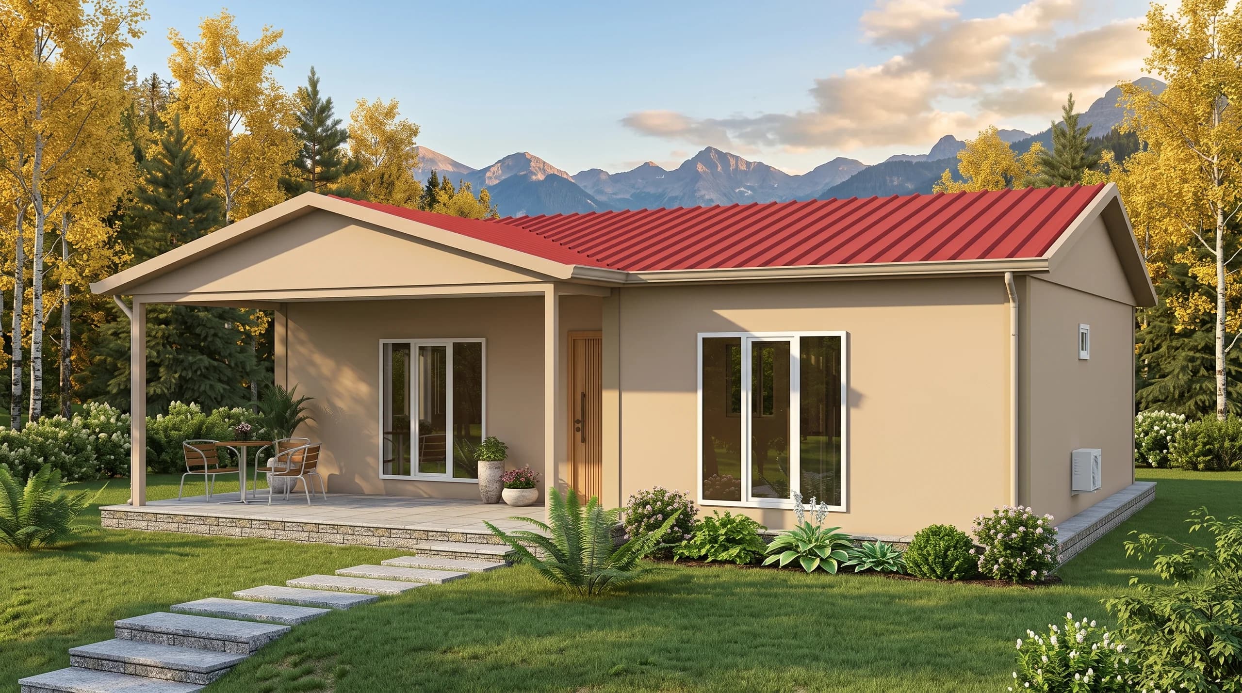 Tek Katlı Prefabrik 84m2 - Model 2