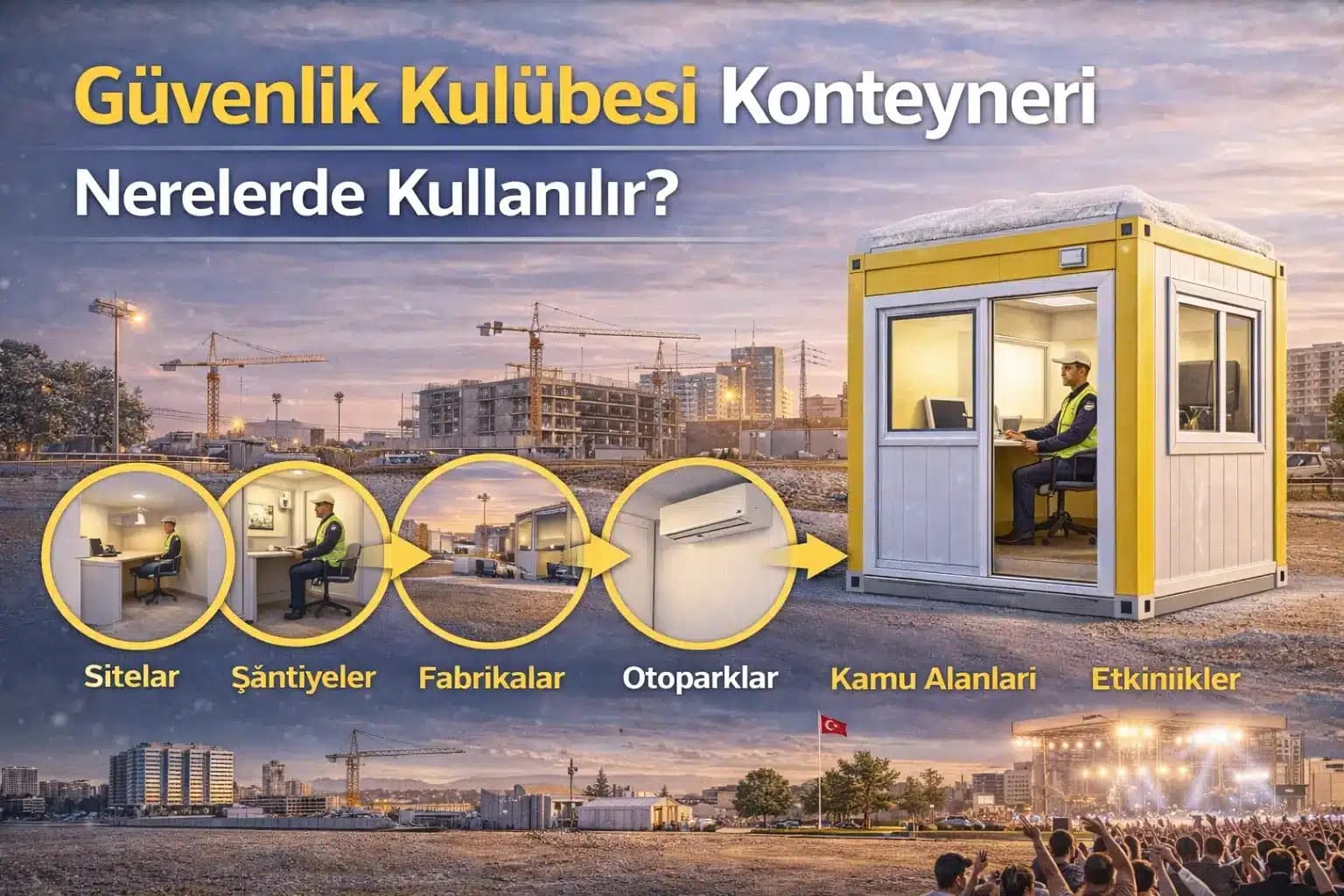 Güvenlik Kulübesi Konteyneri Nedir? Nerelerde Kullanılır?