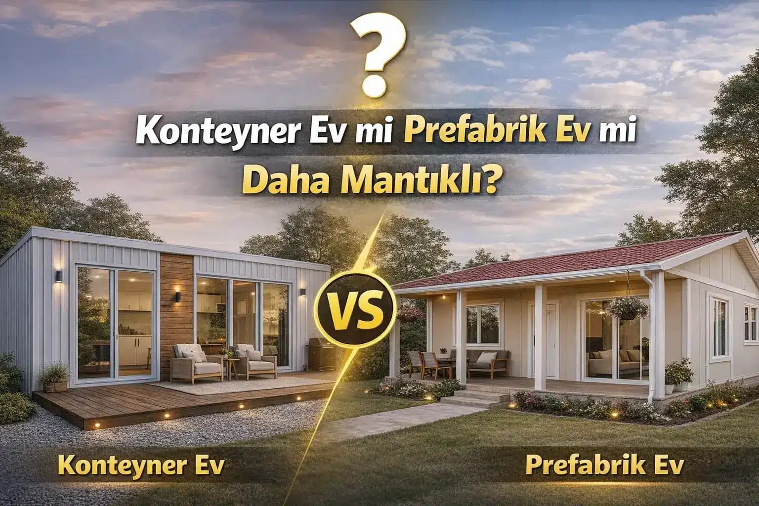 Konteyner Ev mi Prefabrik Ev mi Daha Mantıklı?