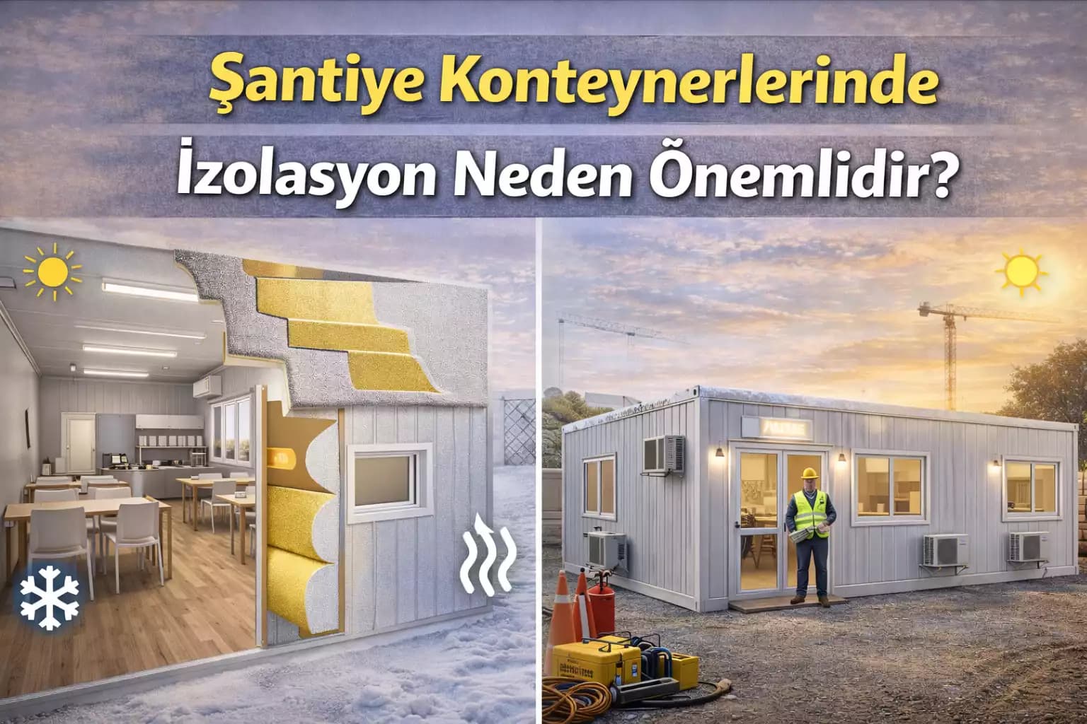 Şantiye Konteynerlerinde İzolasyon Neden Önemlidir?