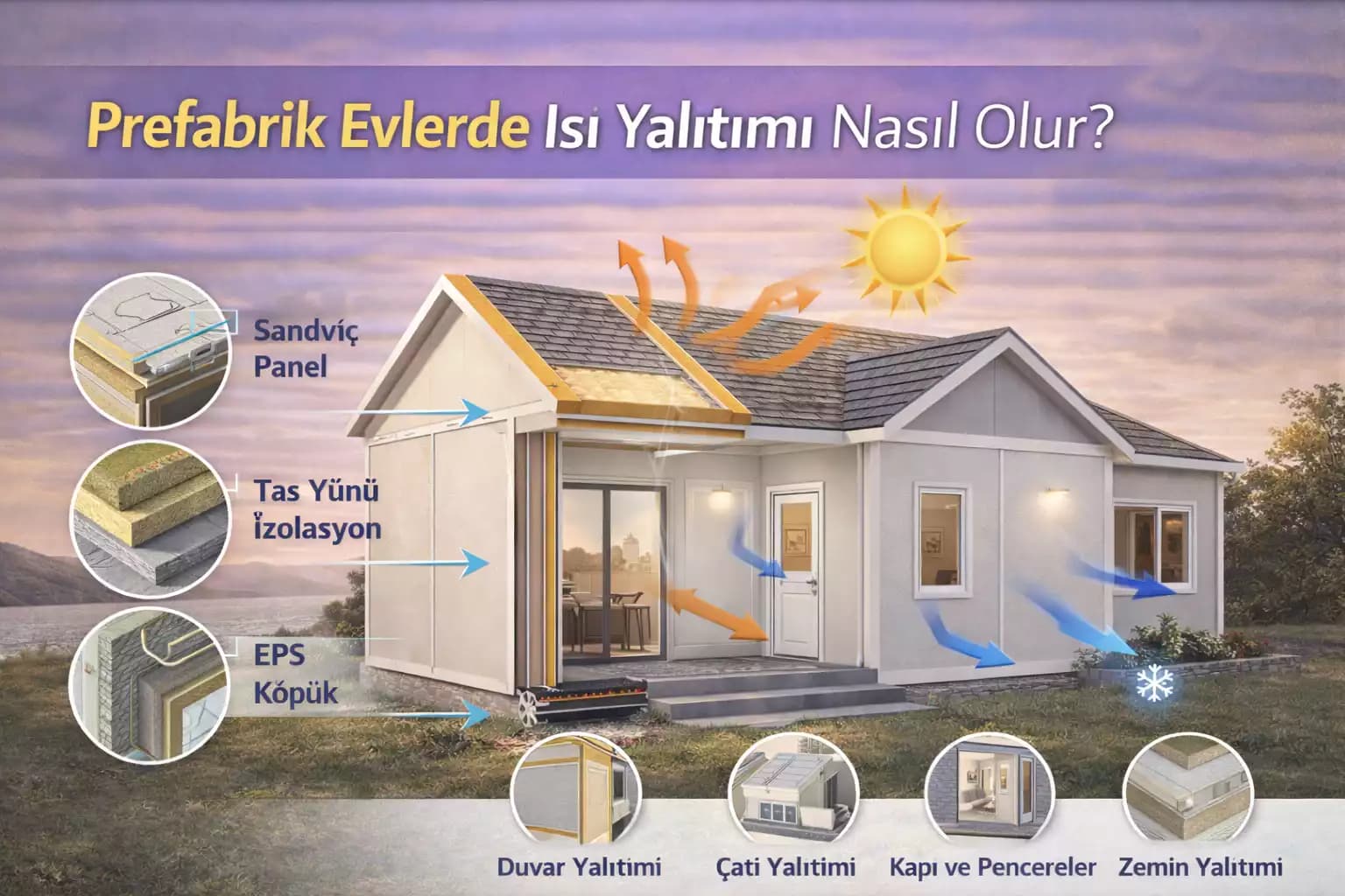 Prefabrik Evlerde Isı Yalıtımı Nasıl Olur?