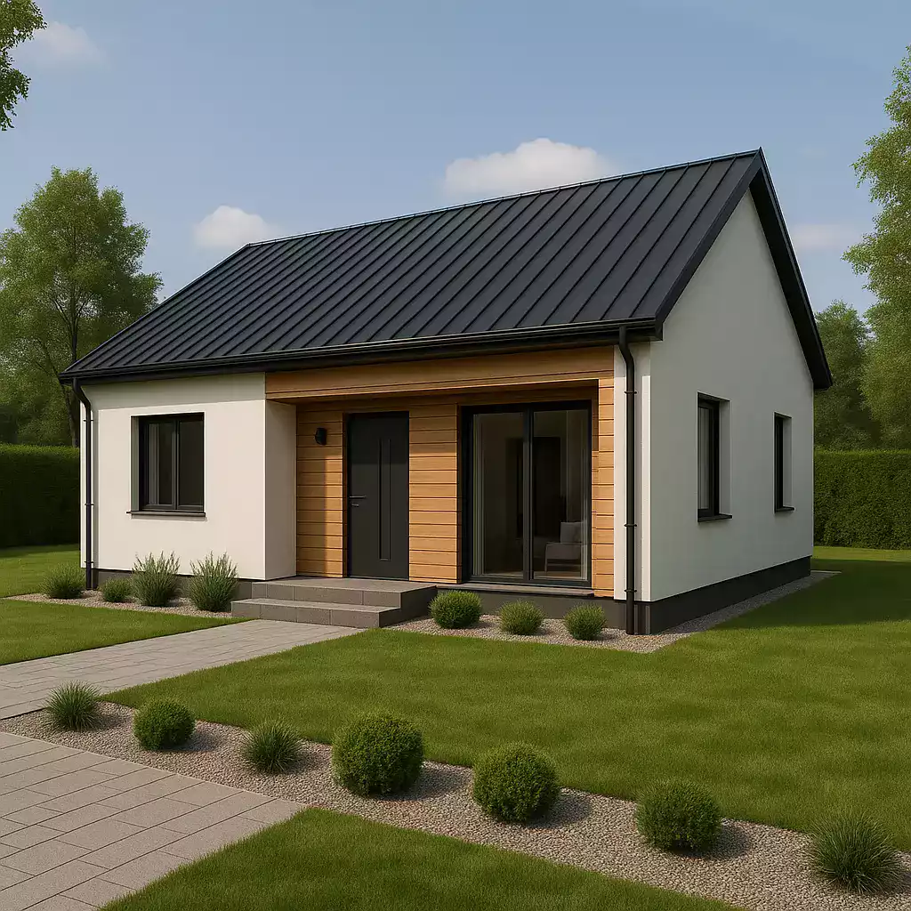 100m² Tek Katlı Çelik Ev Görseli