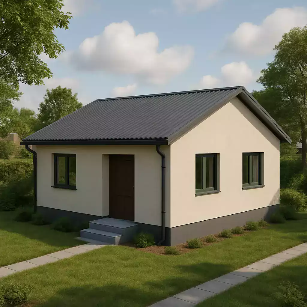 75m² Tek Katlı Çelik Ev Görseli