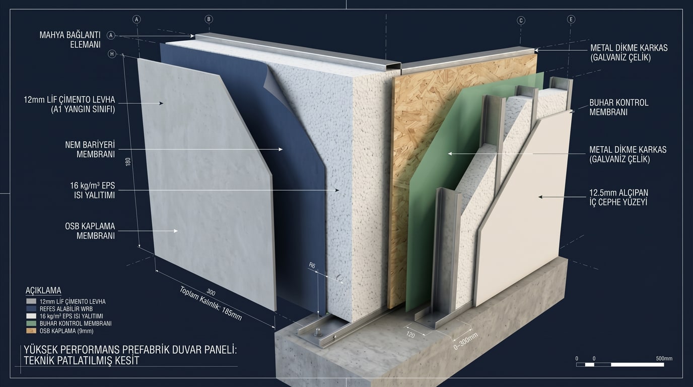 16 kg/m³ Yoğun İzolasyon & Fibercement