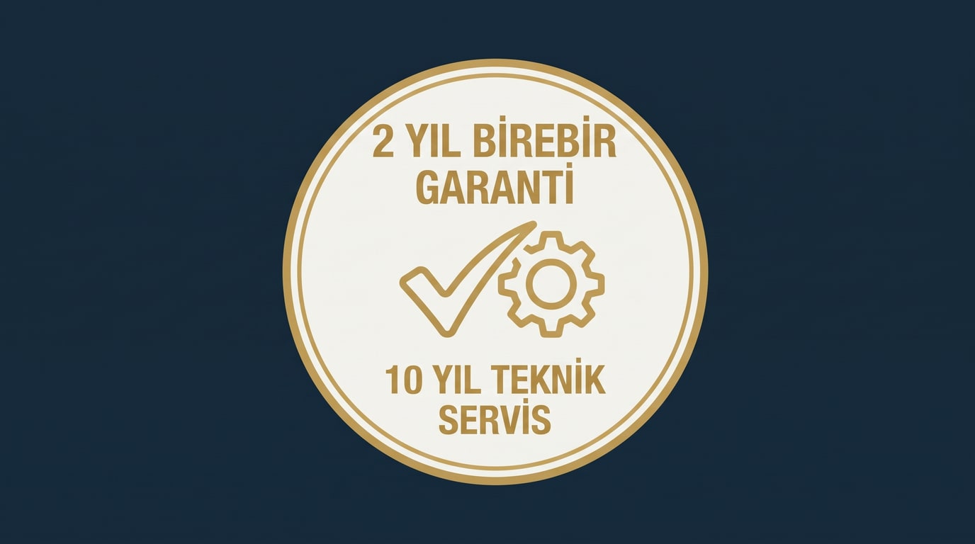 2 Yıl Garanti & 10 Yıl Servis Desteği